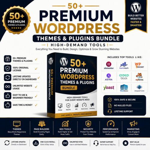 50+ Premium themes & Plugins bUndle 50+ Premium WordPress Themes & Plugins Bundle | High-Demand Tools