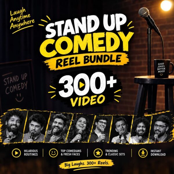 Stand Up Comedy Reels – 300+ Videos Bundle