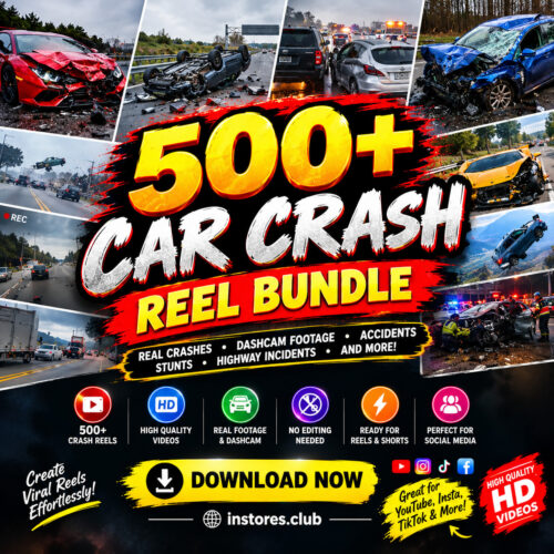 500+ Car Crash Reels Bundle