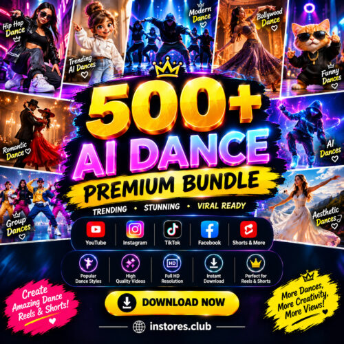 500+ AI Dance Premium Reels Bundle