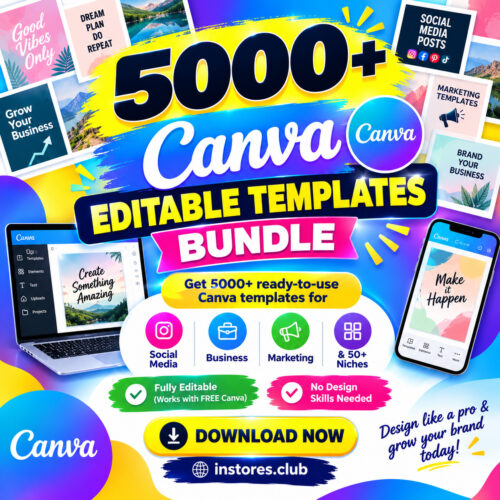5000+ Canva Editable Templates Bundle – Ultimate Design Collection