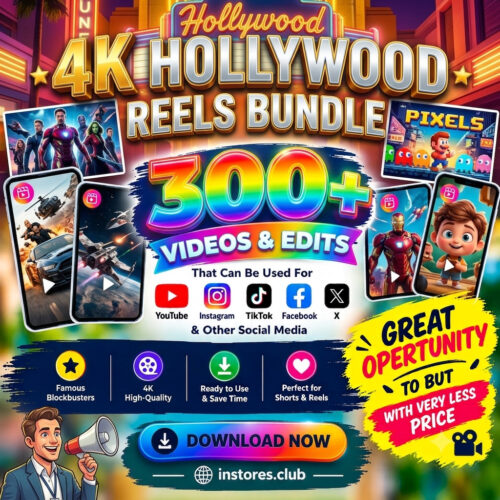 4K Hollywood Reels Bundle – 300+ Premium Videos