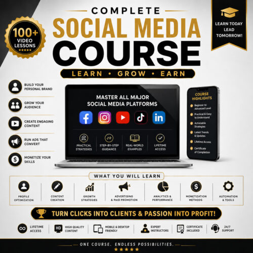 Social Media course Complete Social Media Marketing Course | Learn, Grow & Monetize