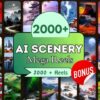 FREE – 2000+ AI Scenery Reels Templates | Nature & Travel Mega Bundle